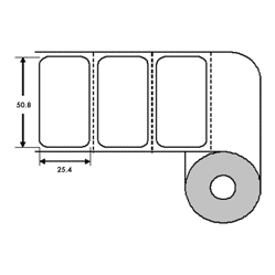 Bild von Etiketten Kit "A" 50,8x25,4mm