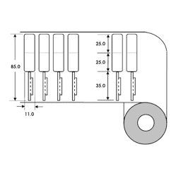 Bild von Etiketten Kit "ZB" 2x25x11mm