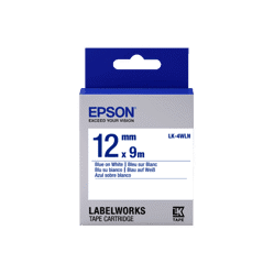 Zeige Details für Etikettenkassette Standard blau auf weiß Bild von Etikettenkassette Standard blau auf weiß