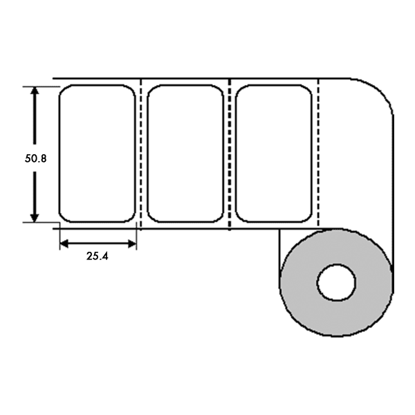 Bild von Etiketten Kit "AA" 50,8x25,4mm